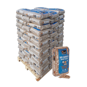 Granulés de Bois Woodstock – Palette de 78 Sacs de 15 kg